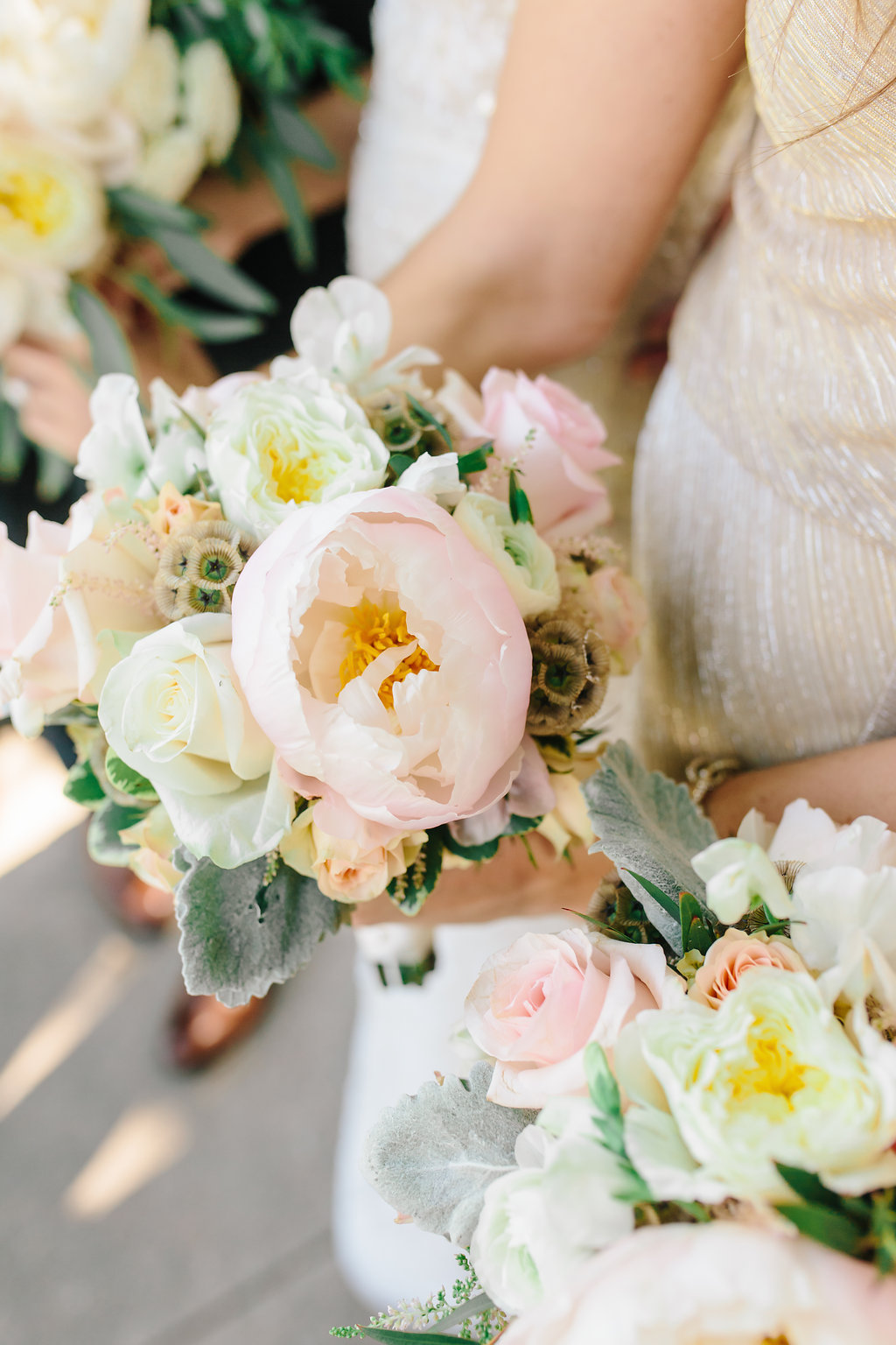 Nebraska Midwest Tent Wedding Bridesmaids Bouquets